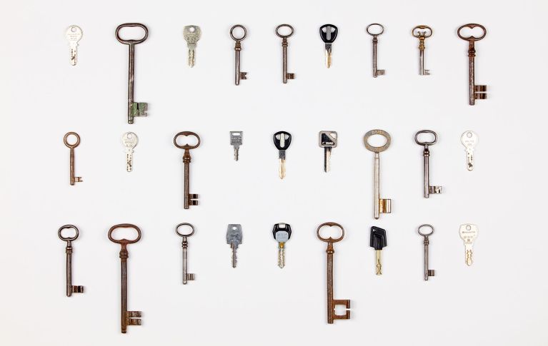 Mehrere Schlüssel in verschiedenen Ausführungen