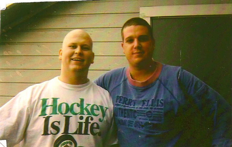 Sean Blake con Doug, 1996
