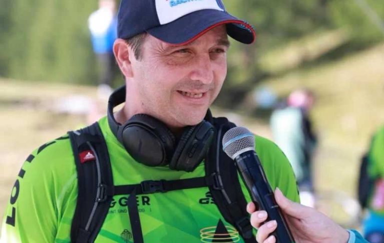 Christian Bregy während seines Berglaufs.