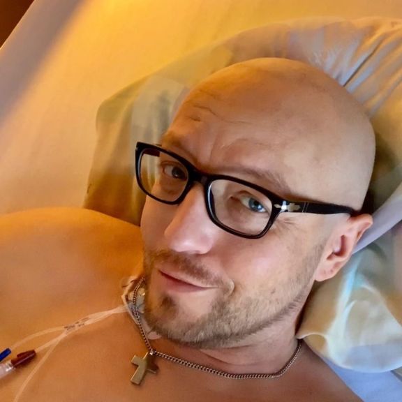 Andreas während des ersten Chemo-Zyklus